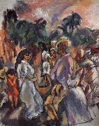 Jules Pascin Composition of picture of Cuba Germany oil painting artist